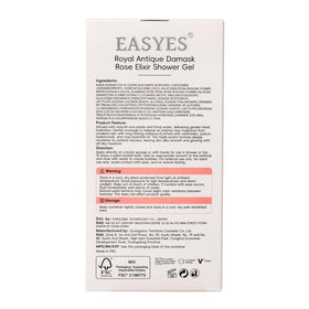 Easyes back panel showing ingredient list and usage directions clearly