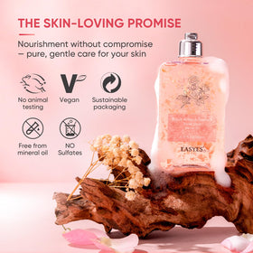 Easyes lifestyle on bathroom shelf conveying spa-like fragrance