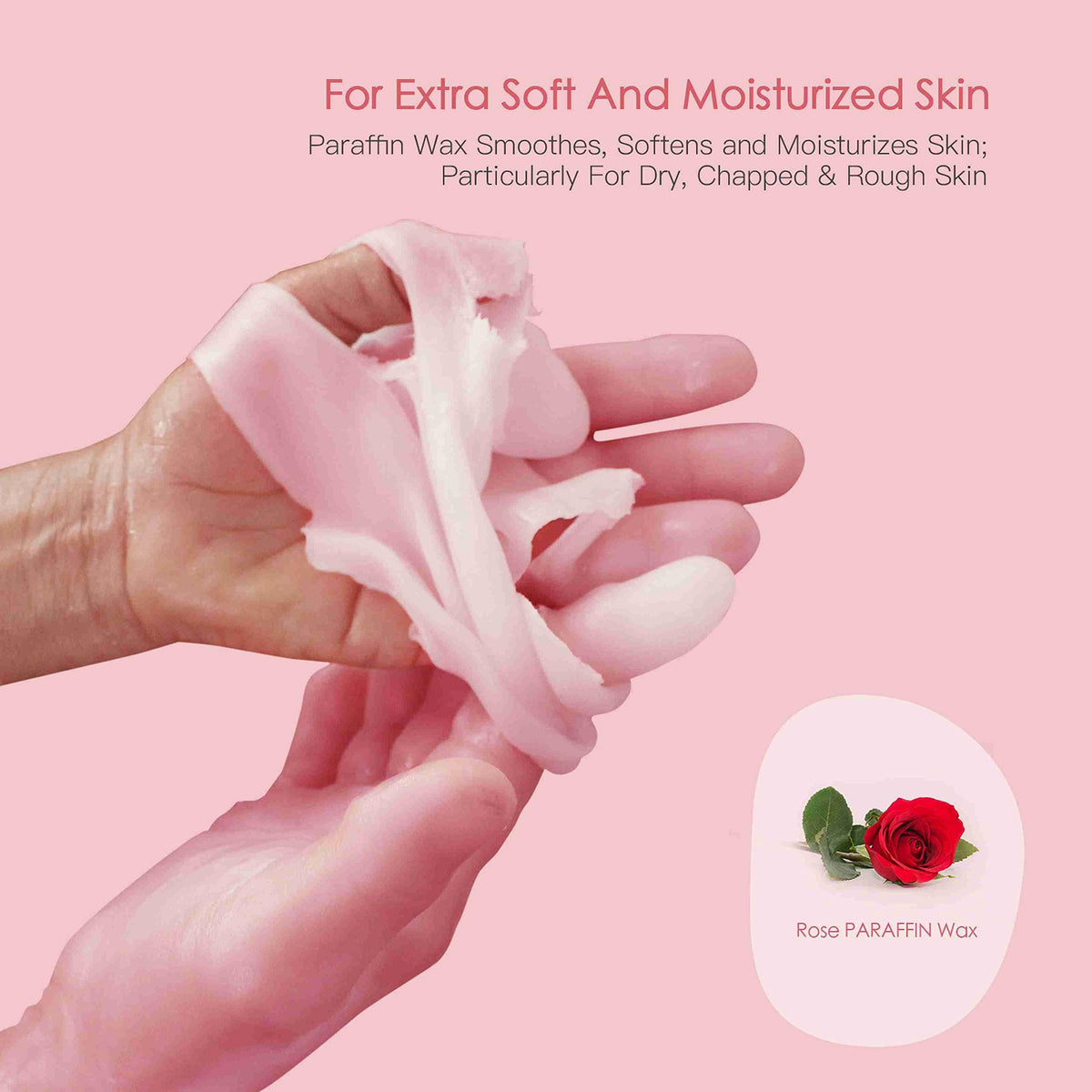 EASYINBEAUTY hand treatment in use demonstrating soothing warmth and spa-like relaxation benefit