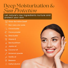 Eat My Face sunscreen on beach showing water resistance during activity