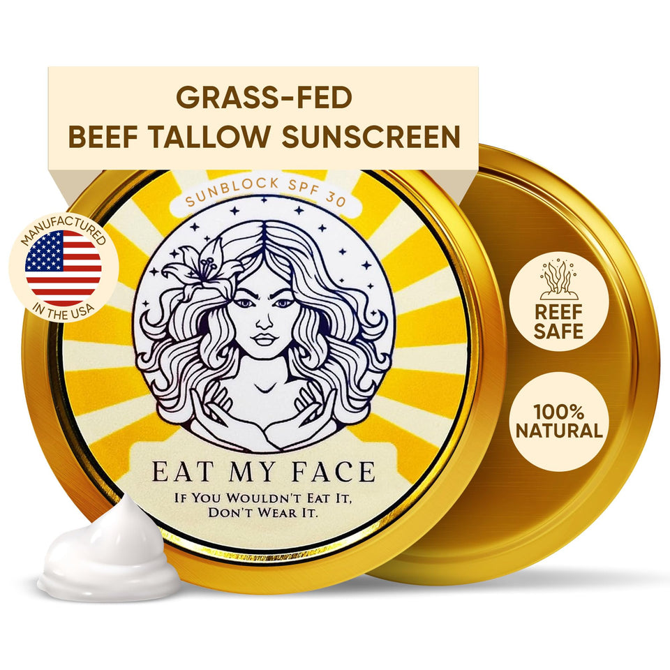 Eat My Face front 4oz tin showing branding and compact packaging benefit