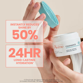 Eau Thermale Avène cream-in-gel on hand demonstrating quick absorption benefit