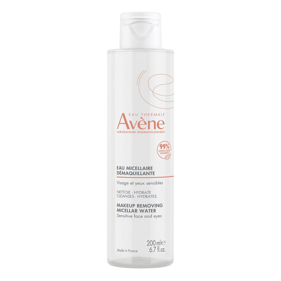 Eau Thermale Avène front packaging showing bottle and clean branding for easy identification and trust