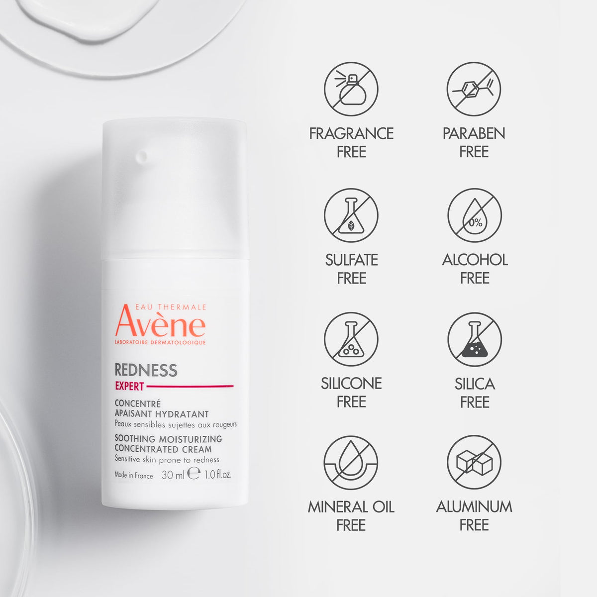 Eau Thermale Avène on bathroom shelf in skincare routine emphasizing daily use convenience