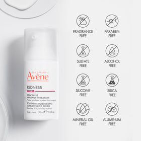 Eau Thermale Avène on bathroom shelf in skincare routine emphasizing daily use convenience