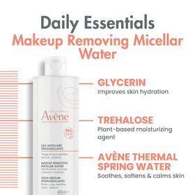Eau Thermale Avène clear lotion texture close-up demonstrating gentle, non-greasy formula
