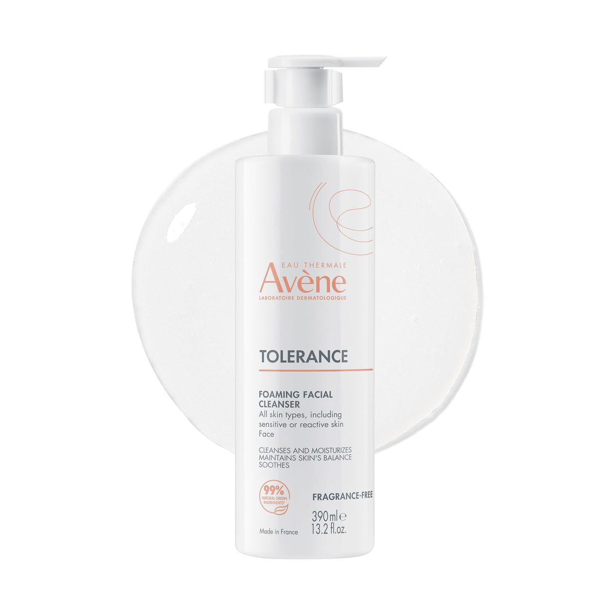 Eau Thermale Avène front packaging showing gentle cleanser and benefits