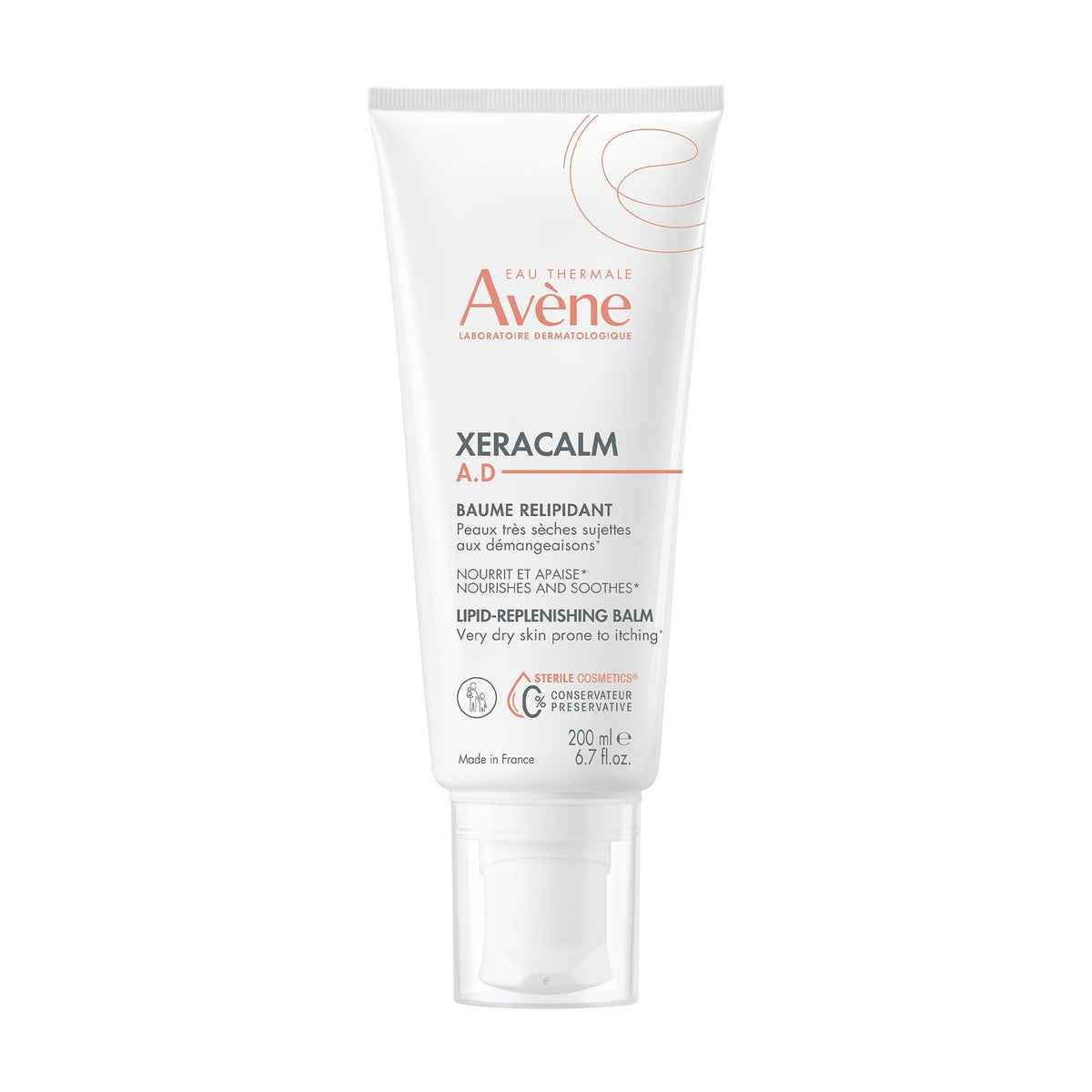 Eau Thermale Avène front packaging showing 200ml balm and label benefits