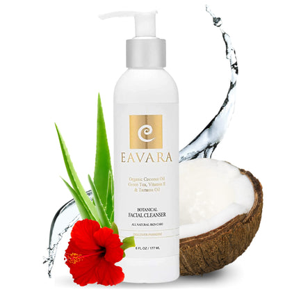 Eavara front packaging showing cleanser and moisturizing benefit