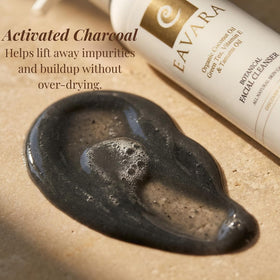 Eavara activated charcoal powder image showing deep-cleansing benefit