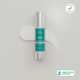eb5 applied aftershave demo illustrating soothing of razor irritation