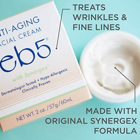 eb5 applying cream to neck demonstrating targeted smoothing benefit