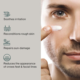 eb5 close-up cream texture highlighting lightweight feel and quick absorption