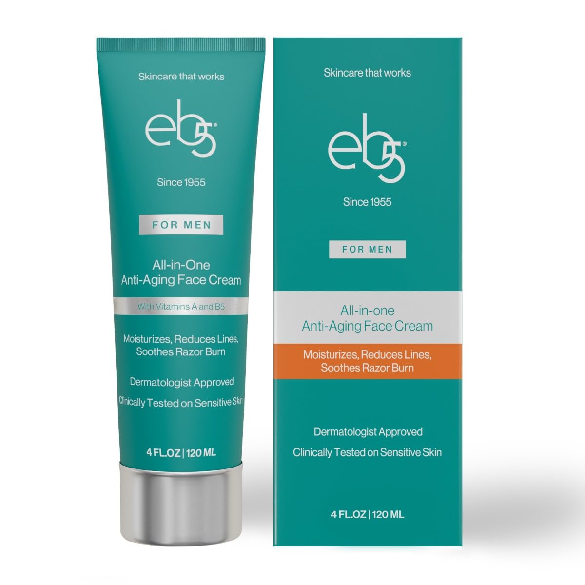 eb5 front tube 4oz showing packaging and product benefits