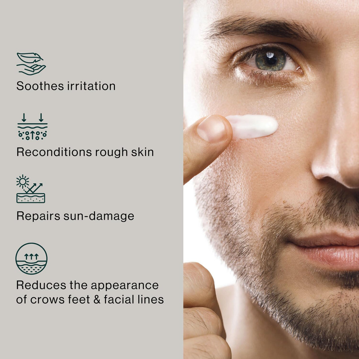 eb5 cream on hand demonstrating easy application and absorbency