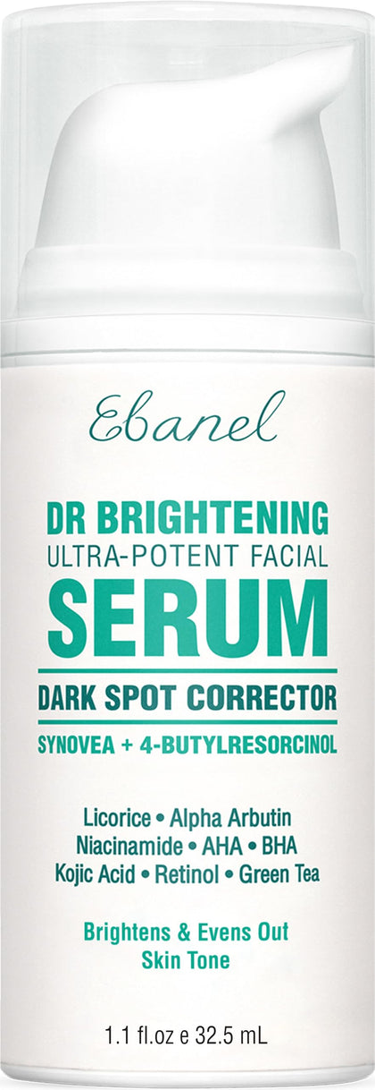 Ebanel front packaging showing serum bottle for targeted brightening