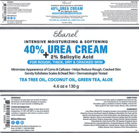 Ebanel botanical tea tree and green tea extract display supporting soothing