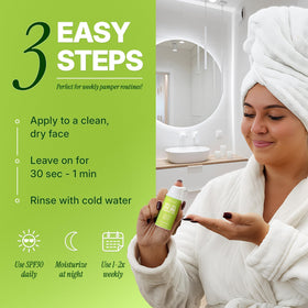 Ebanel in bathroom routine setting showing ease of use