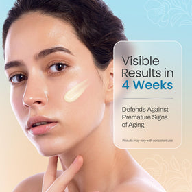 Ebanel cream applied on hand demonstrating lightweight hydration benefit