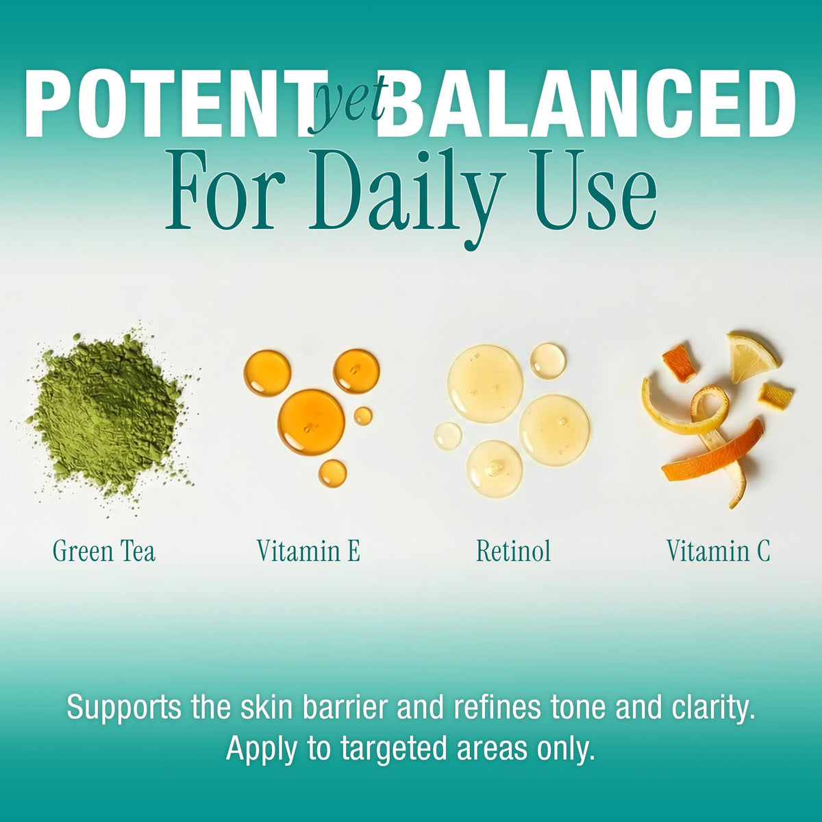Ebanel serum on vanity lifestyle scene suggesting daily use benefit