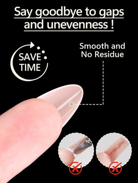 EBANKU forms in use applied on nail for faster salon-grade extensions