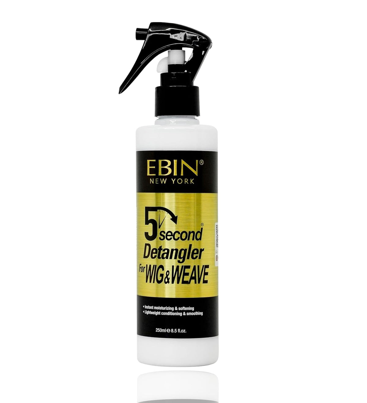 EBIN NEW YORK front packaging showing bottle and product name for instant detangling