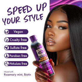 EBIN NEW YORK label close-up highlighting rosemary mint and biotin ingredients