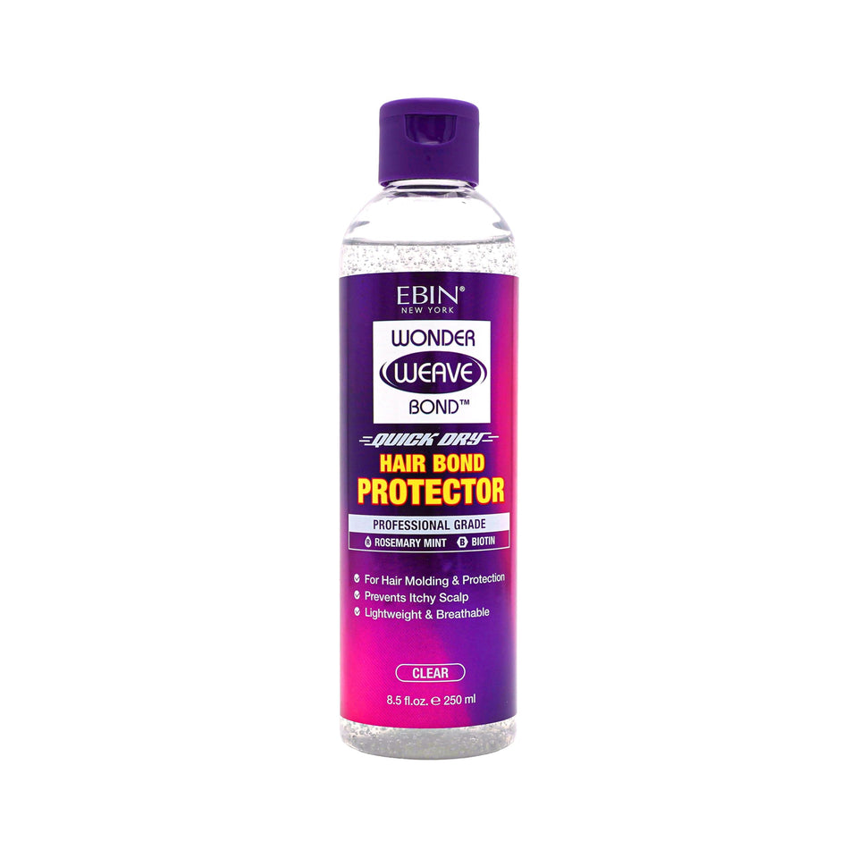 EBIN NEW YORK front packaging of Wonder Weave bottle showing clear protector and size