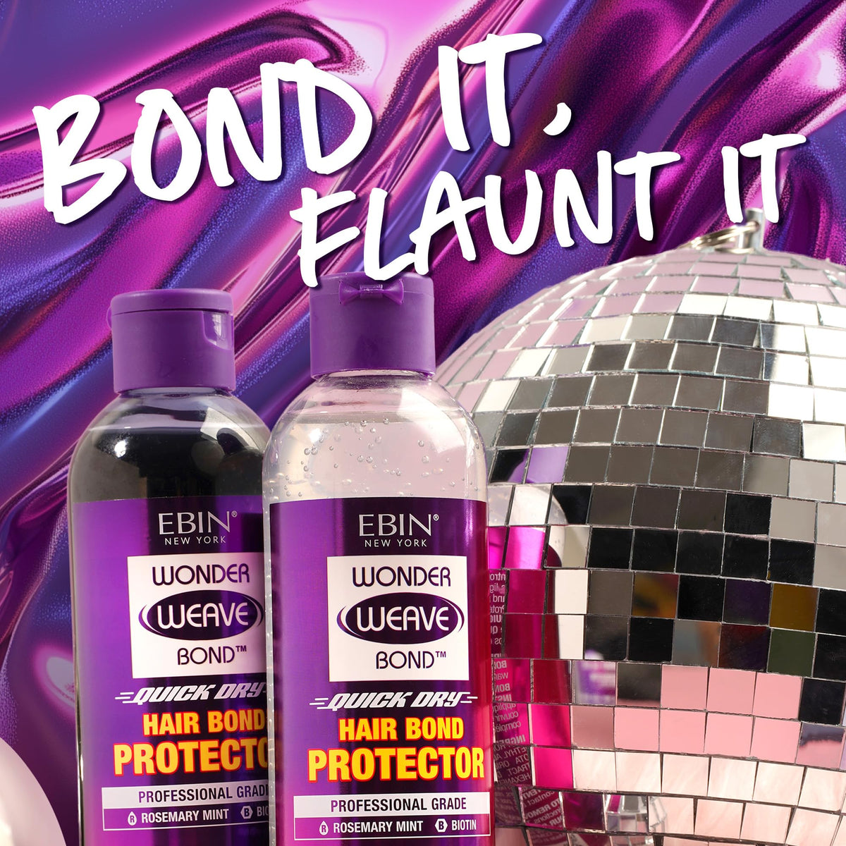 EBIN NEW YORK texture demo of clear spray on hair for lightweight breathable finish