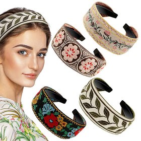 EBOOT front view wide headbands showing four colorful options and instant style