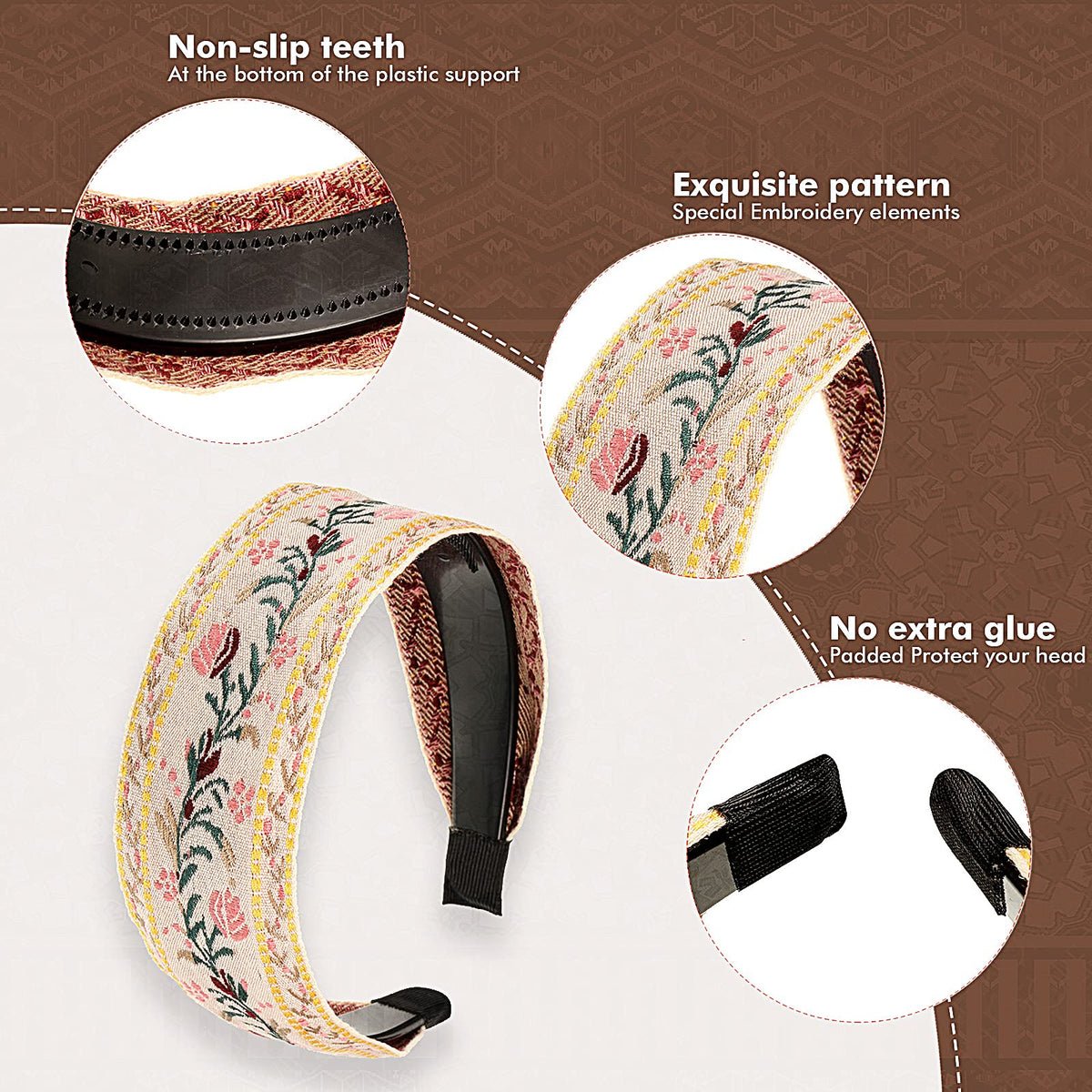 EBOOT styling with outfit lifestyle photo pairing headband with boho dress