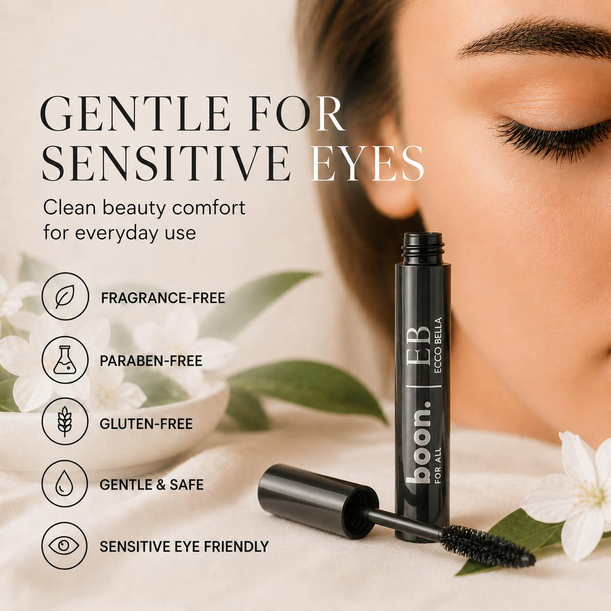 Ecco Bella formula close-up texture highlighting smooth plant-based finish
