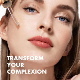 Eclat Skincare drop of serum on hand close-up showing lightweight hydration benefit