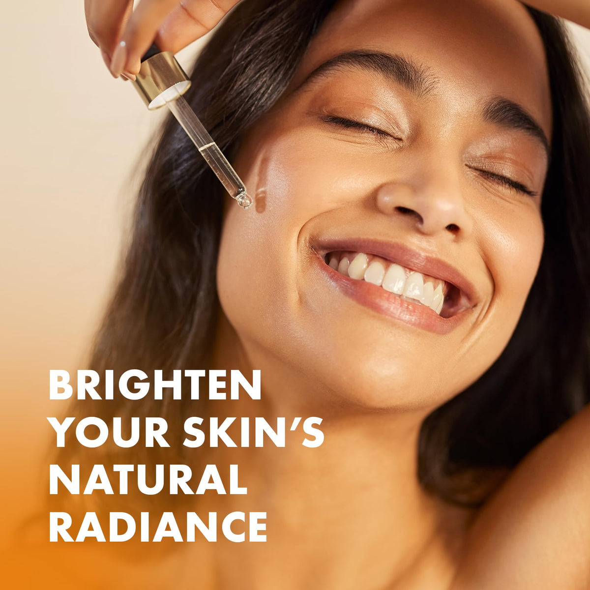 Eclat Skincare label close-up detailing ingredients like ferulic acid and vitamin E for clarity
