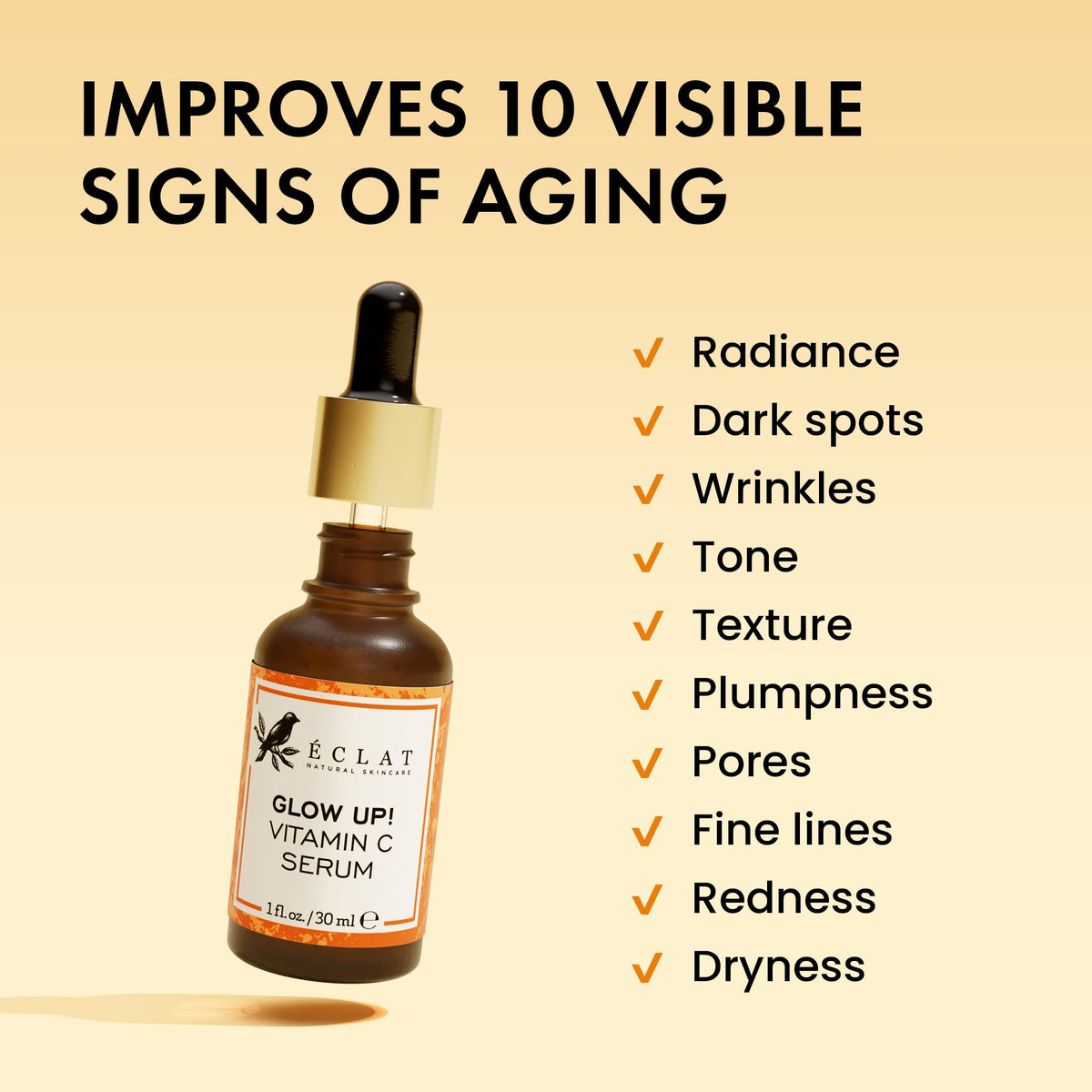 Eclat Skincare serum texture on hand showing lightweight absorbent feel for immediate hydration