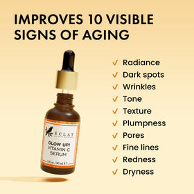 Eclat Skincare serum texture on hand showing lightweight absorbent feel for immediate hydration
