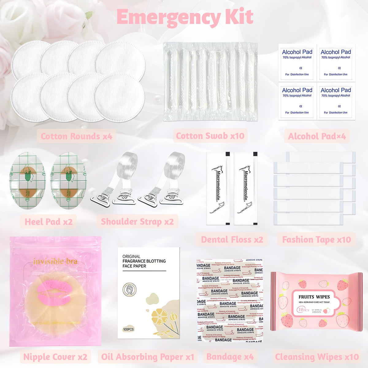 Eclatbox kit used by bride for a quick touch-up during wedding preparations