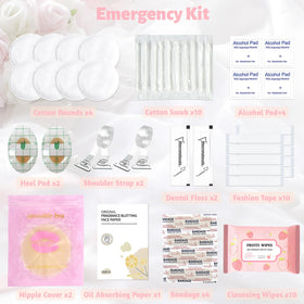 Eclatbox kit used by bride for a quick touch-up during wedding preparations