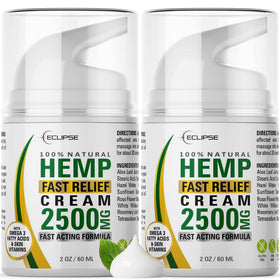 Eclipse Hemp front packaging showing two 4 oz tubes and branding benefit: easy replenishment