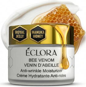 Éclora front jar showing elegant packaging and firming benefits