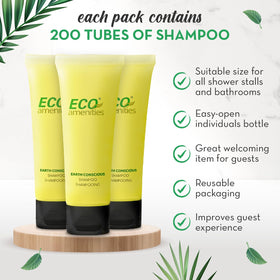 ECO amenities green tea scent visual communicating a mild fresh fragrance