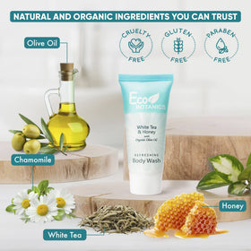 Eco Botanics texture lather closeup demonstrating gentle foam and mild cleansing benefit