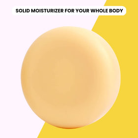 ECO ROOTS solid moisturizer in a travel bag illustrating leak-proof, TSA-ready use