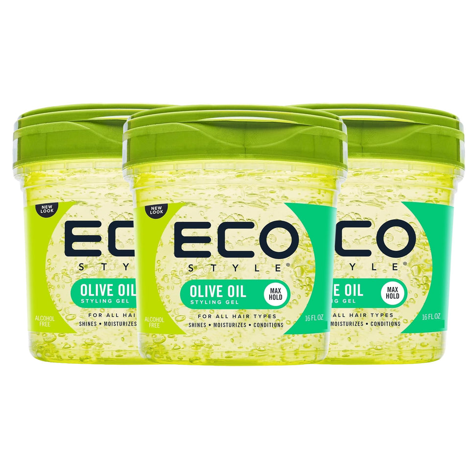 Eco Style front packaging showing clear jar and label with benefits