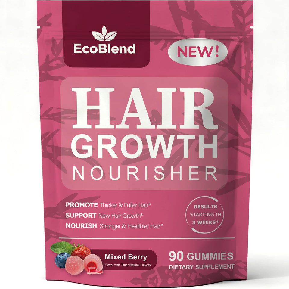 EcoBlend front packaging showing bottle and mixed berry label for easy recognition