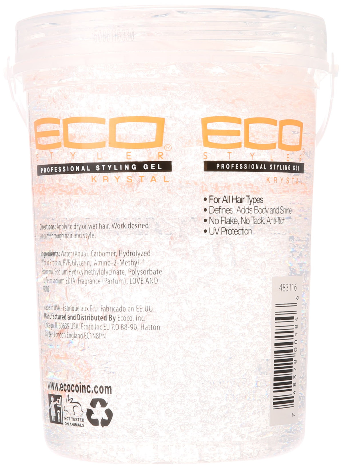 ECOCO gel texture in hand closeup demonstrating clear consistency and strong control
