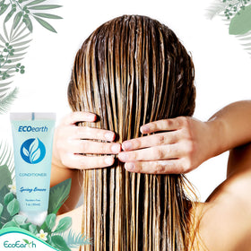 EcoEarth conditioner texture on hand demonstrating smooth conditioning benefit