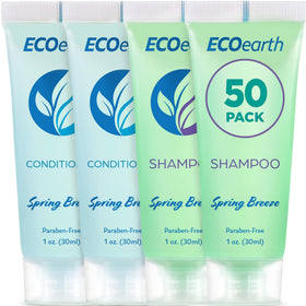 EcoEarth front packaging showing Spring Breeze bottles and benefit of tidy presentation