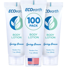 EcoEarth front packaging showing 100-count bulk and travel size convenience