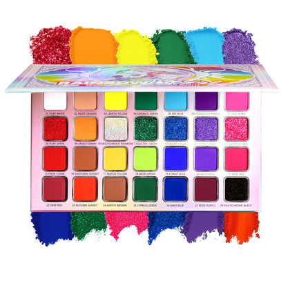 ecofavor DE'LANCI front view showing full 28-shade layout and quick palette overview